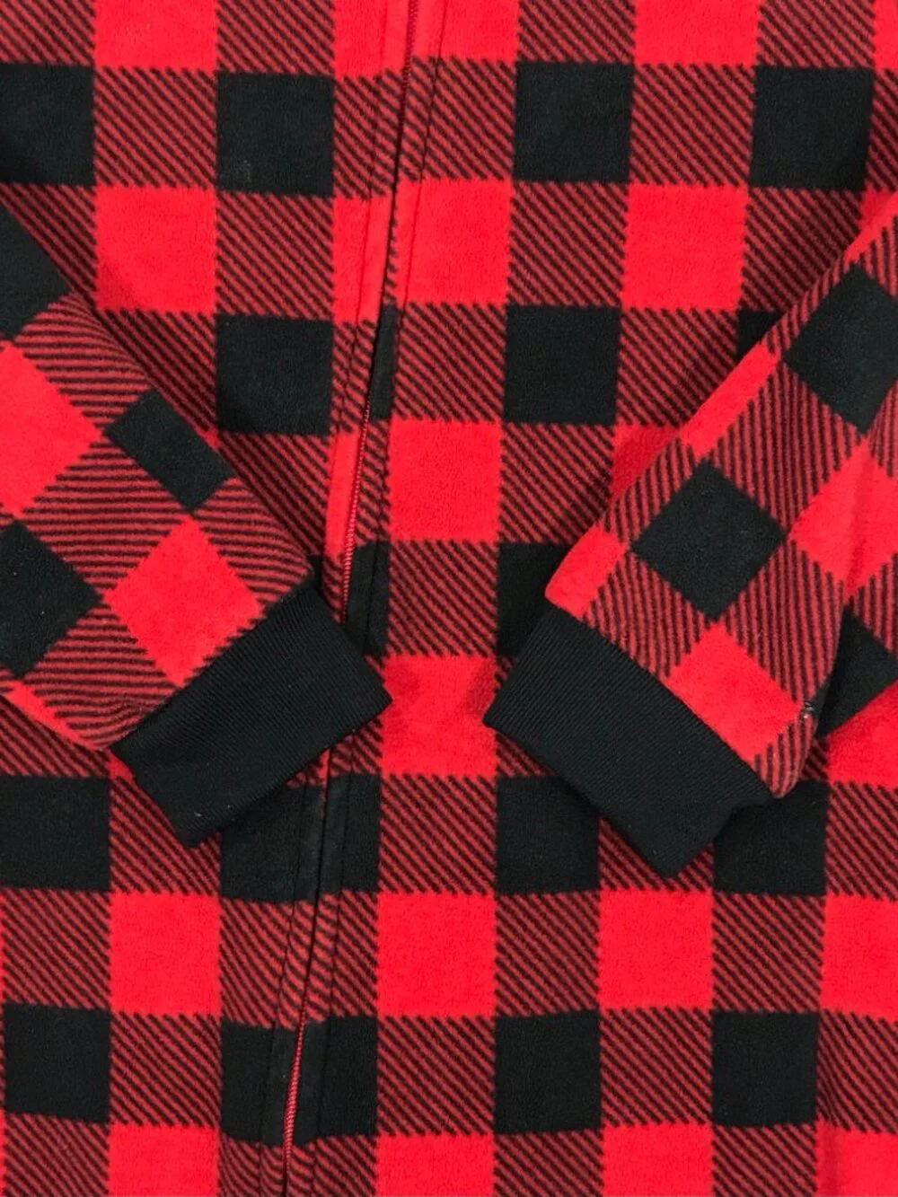 Carter's Footsie Boy's 3T Red Plaid Animal Print Sleeper Pajamas PJs Lot of 2